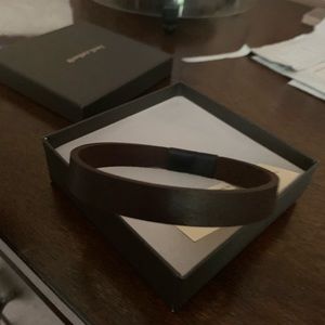 Custom leather bracelet